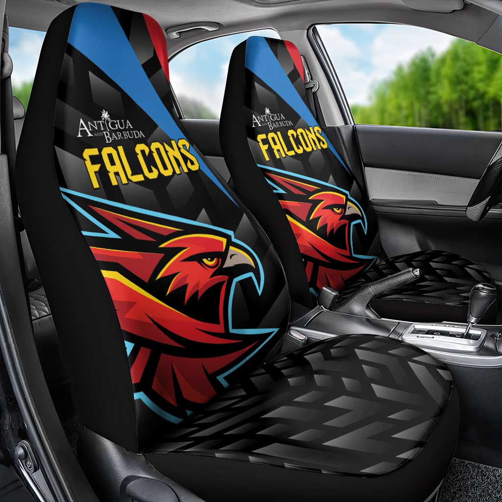 Antigua and Barbuda Cricket Car Seat Cover Falcons Flying High - Wonder Print Shop