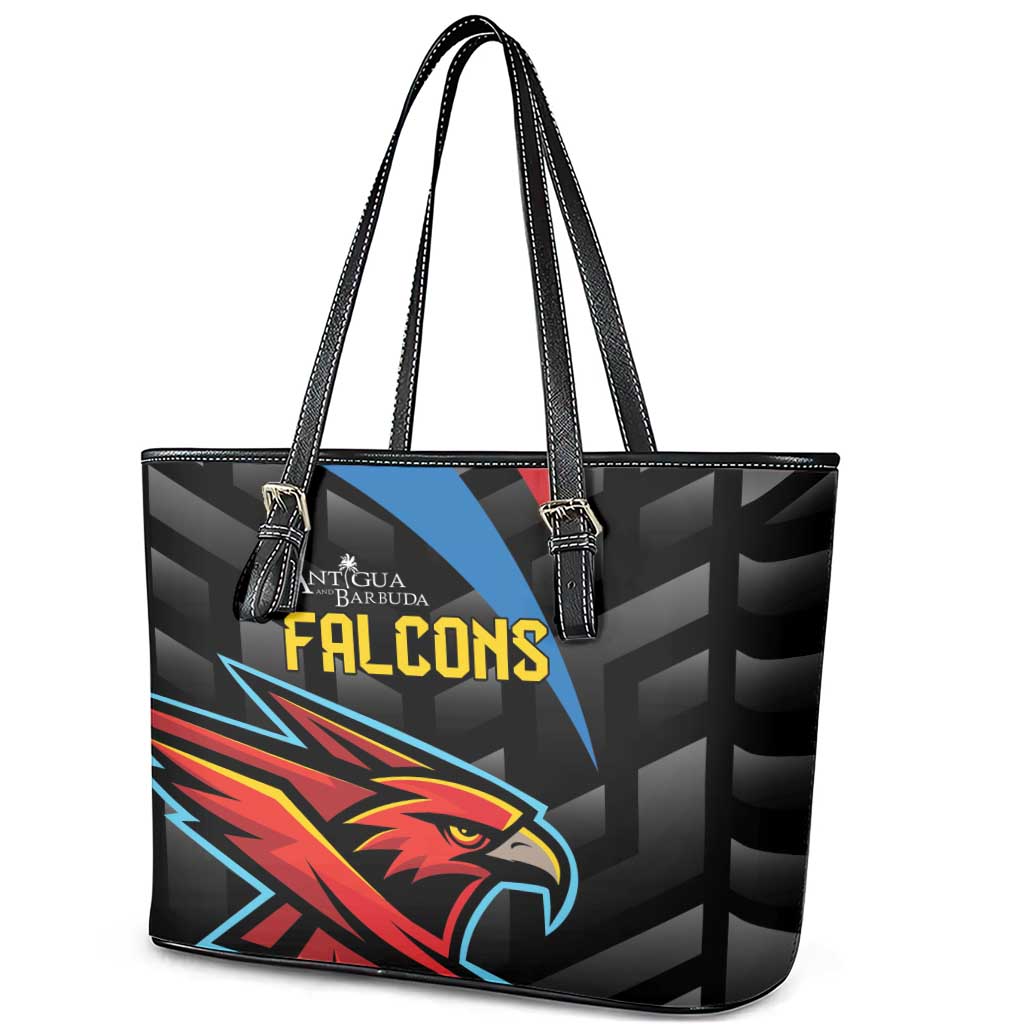 Antigua and Barbuda Cricket Leather Tote Bag Falcons Flying High - Wonder Print Shop