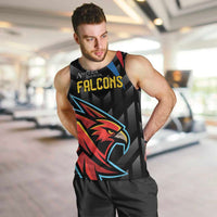 Custom Antigua and Barbuda Cricket Men Tank Top Falcons Flying High - Wonder Print Shop