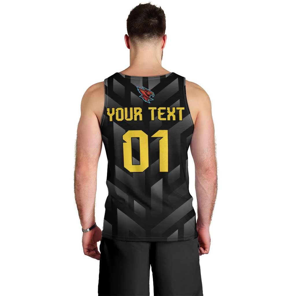 Custom Antigua and Barbuda Cricket Men Tank Top Falcons Flying High - Wonder Print Shop