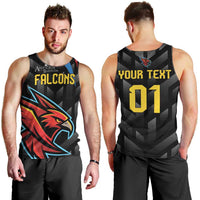 Custom Antigua and Barbuda Cricket Men Tank Top Falcons Flying High - Wonder Print Shop