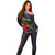 Custom Antigua and Barbuda Cricket Off Shoulder Sweater Falcons Flying High - Wonder Print Shop