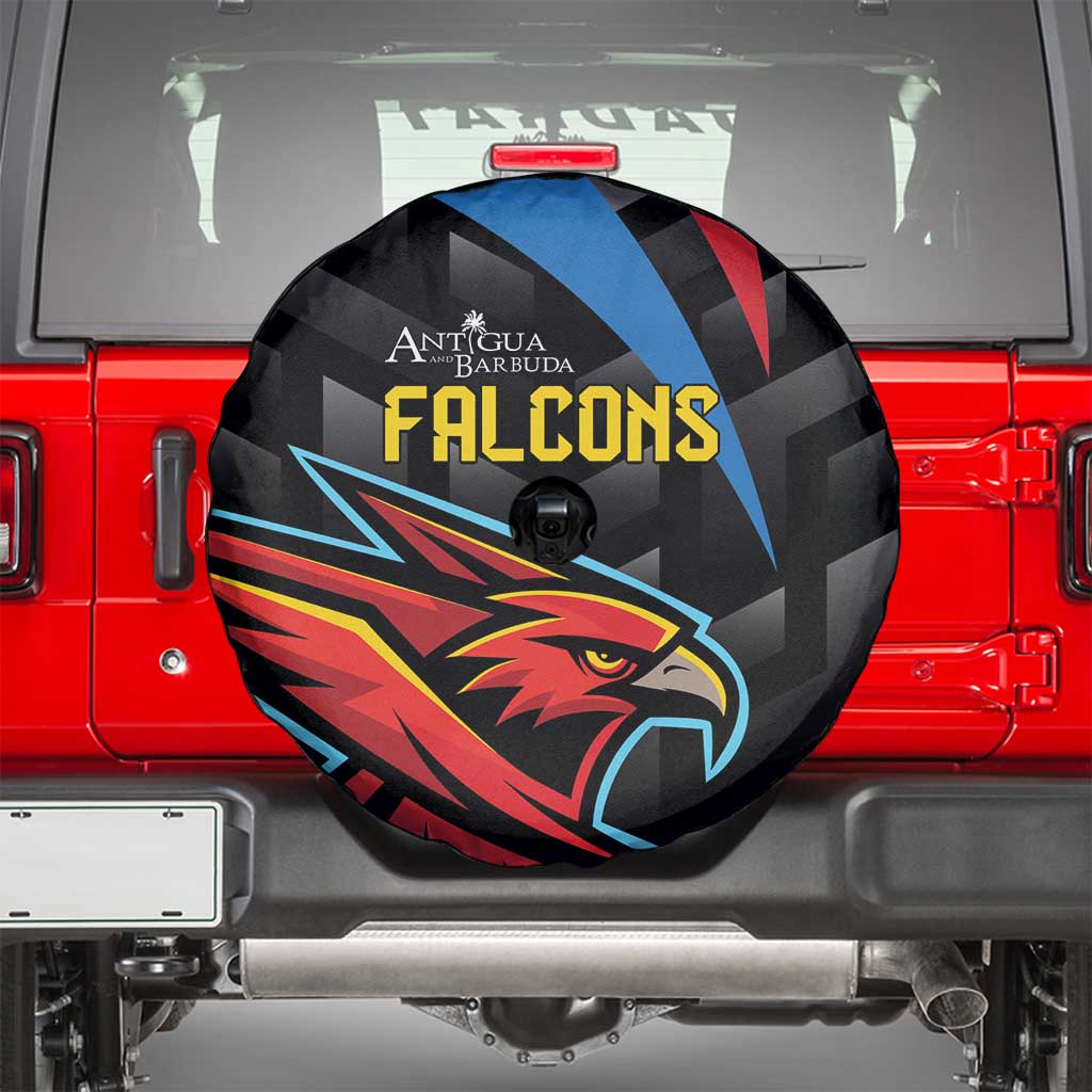 Antigua and Barbuda Cricket Spare Tire Cover Falcons Flying High - Wonder Print Shop