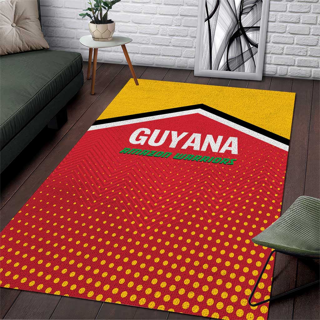 Guyana Cricket Amazon Warriors Area Rug All The Way Champions - Wonder Print Shop