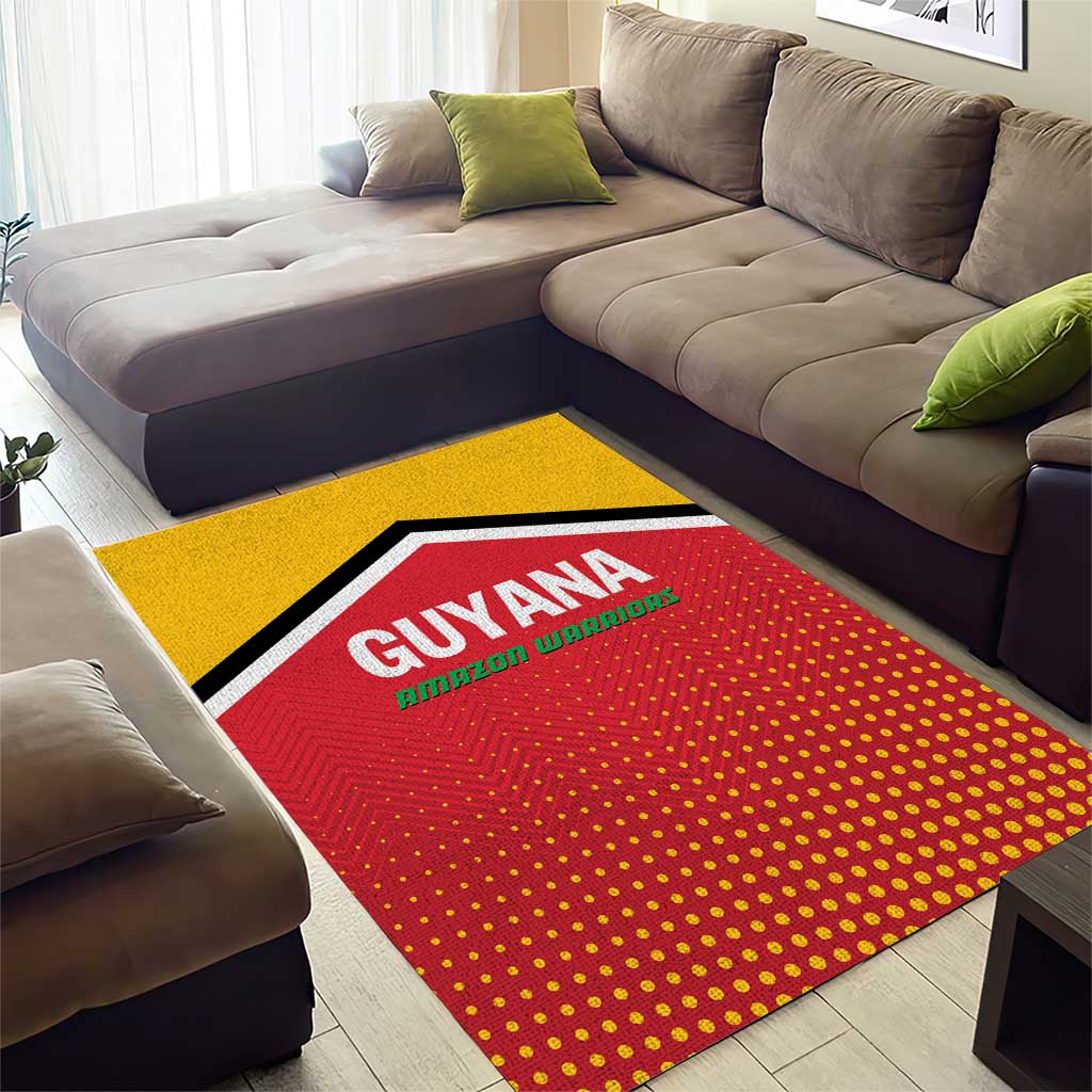 Guyana Cricket Amazon Warriors Area Rug All The Way Champions - Wonder Print Shop