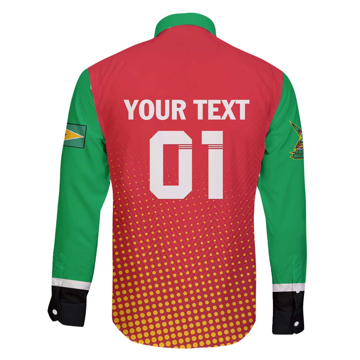 Custom Guyana Cricket Amazon Warriors Family Matching Off The Shoulder Long Sleeve Dress and Hawaiian Shirt All The Way Champions - Wonder Print Shop