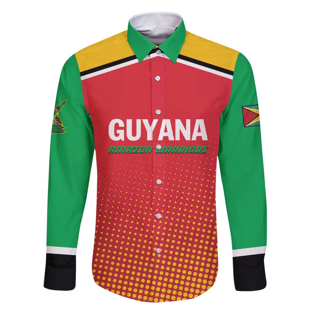 Custom Guyana Cricket Amazon Warriors Family Matching Short Sleeve Bodycon Dress and Hawaiian Shirt All The Way Champions - Wonder Print Shop