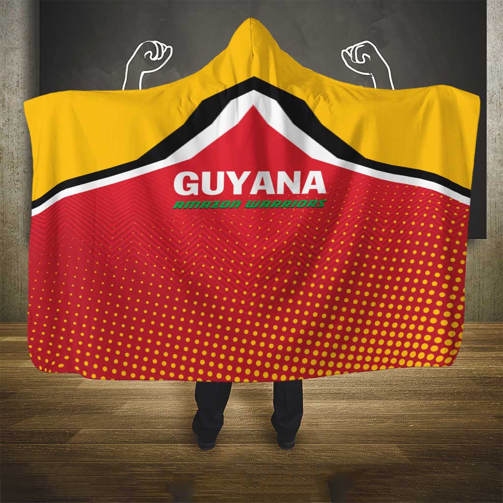 Guyana Cricket Amazon Warriors Hooded Blanket All The Way Champions