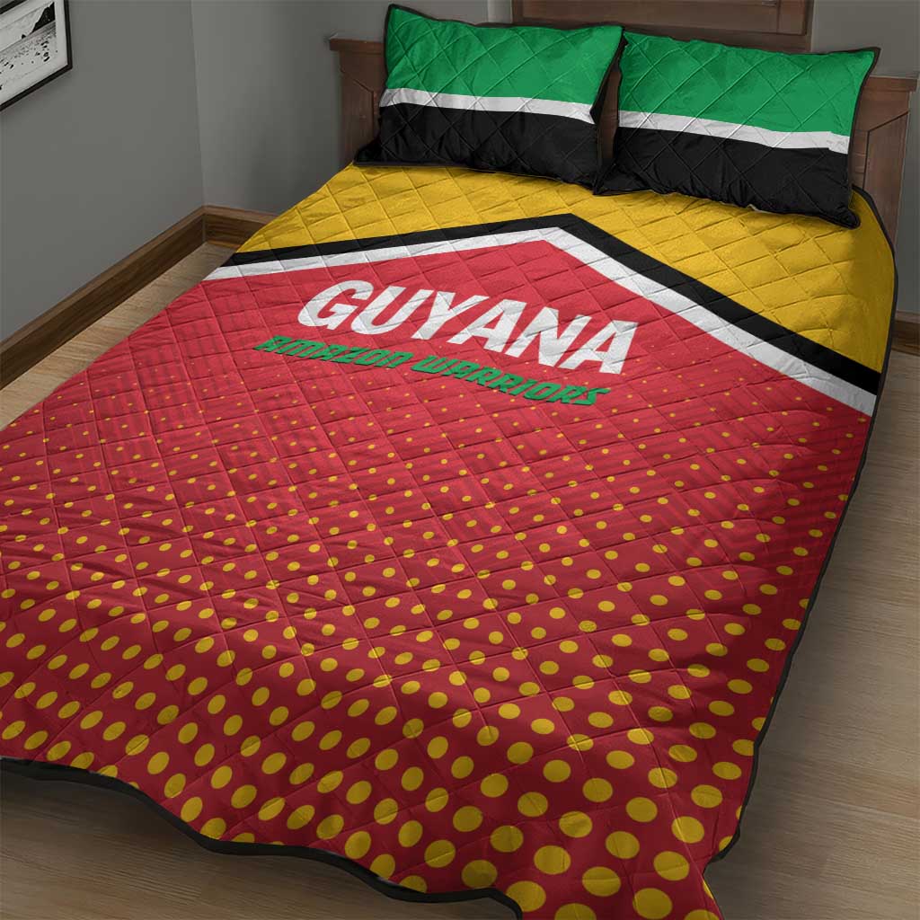 Guyana Cricket Amazon Warriors Quilt Bed Set All The Way Champions - Wonder Print Shop