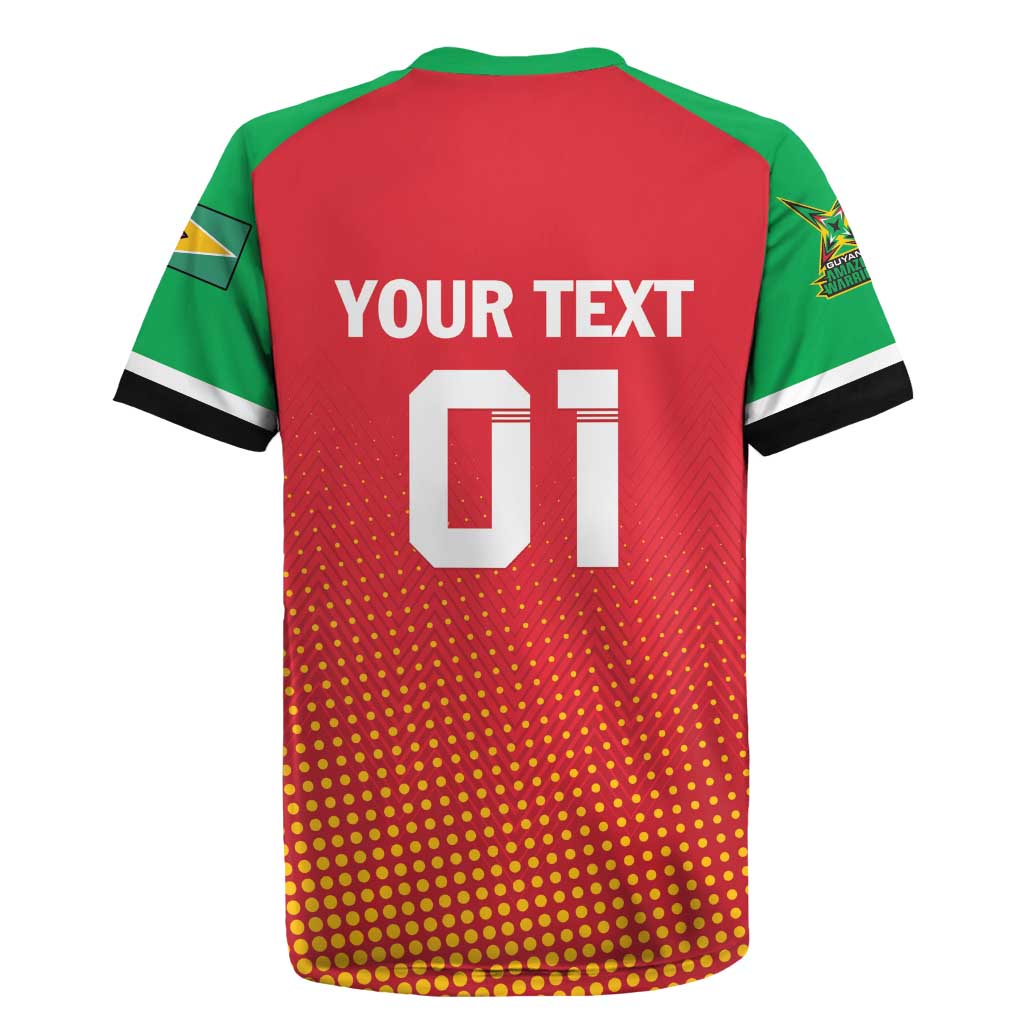 Custom Guyana Cricket Amazon Warriors Rugby Jersey All The Way Champions - Wonder Print Shop