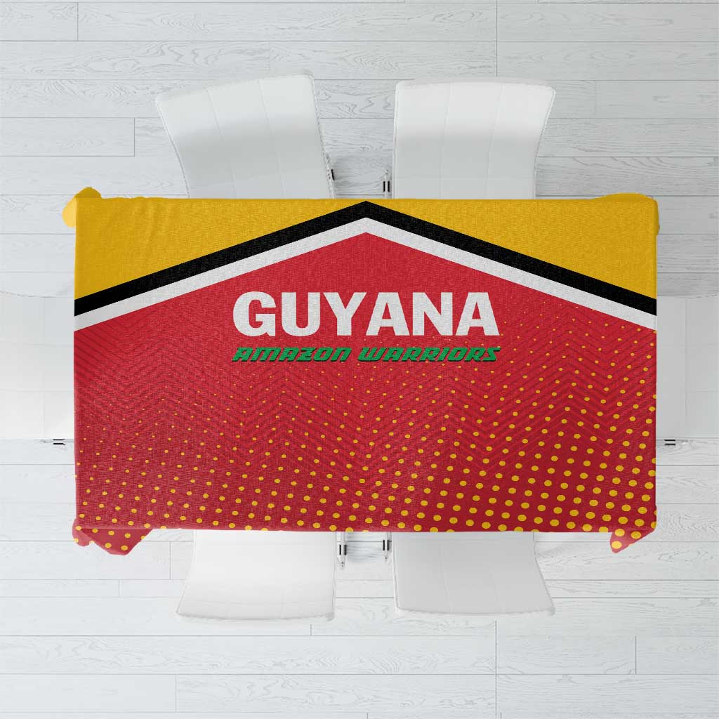 Guyana Cricket Amazon Warriors Tablecloth All The Way Champions - Wonder Print Shop