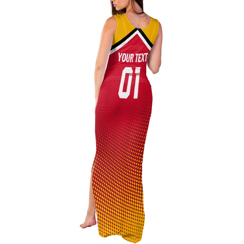 Custom Guyana Cricket Amazon Warriors Tank Maxi Dress All The Way Champions - Wonder Print Shop