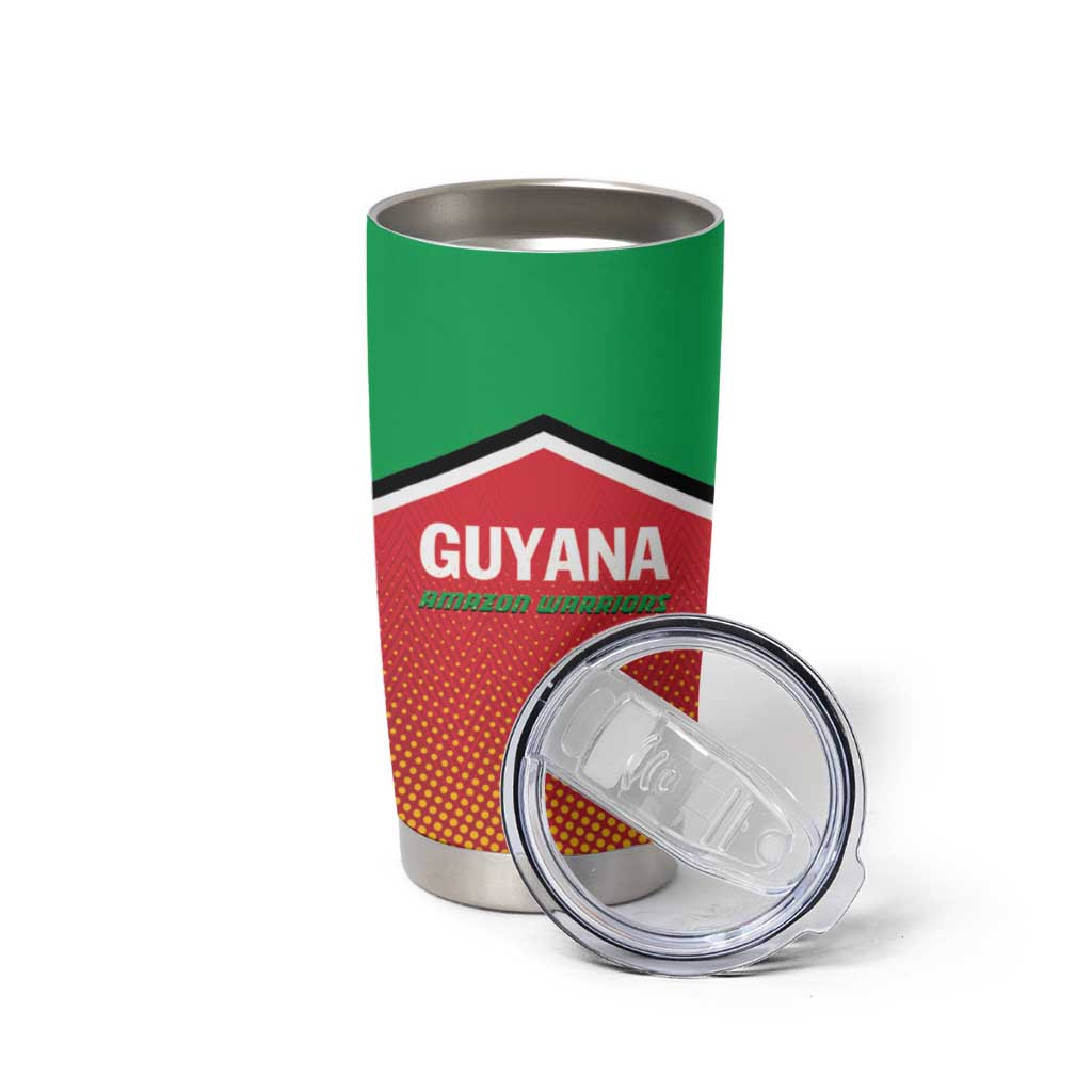 Custom Guyana Cricket Amazon Warriors Tumbler Cup All The Way Champions - Wonder Print Shop