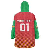 Custom Guyana Cricket Amazon Warriors Wearable Blanket Hoodie All The Way Champions - Wonder Print Shop