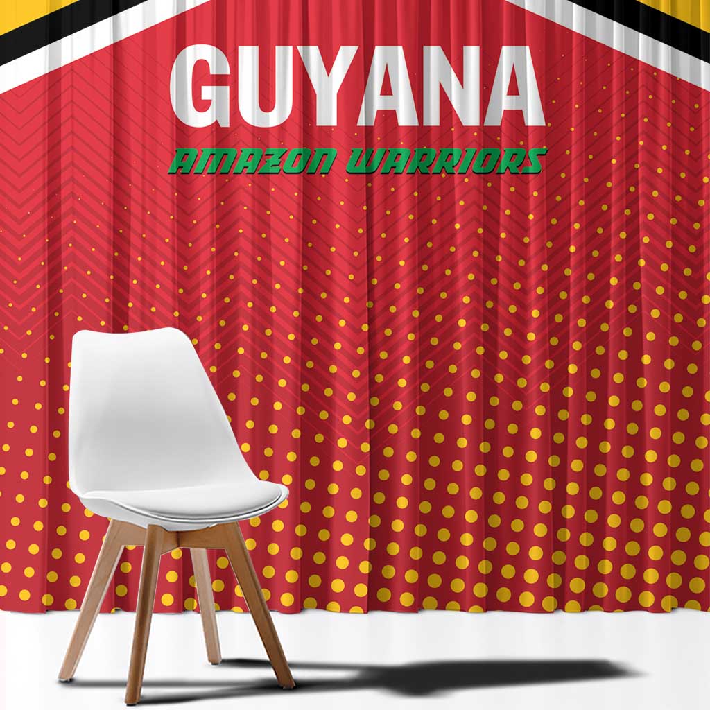Guyana Cricket Amazon Warriors Window Curtain All The Way Champions - Wonder Print Shop