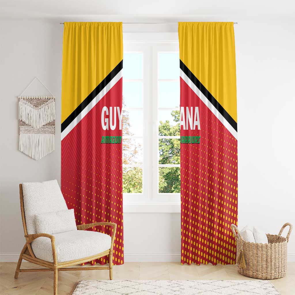 Guyana Cricket Amazon Warriors Window Curtain All The Way Champions - Wonder Print Shop