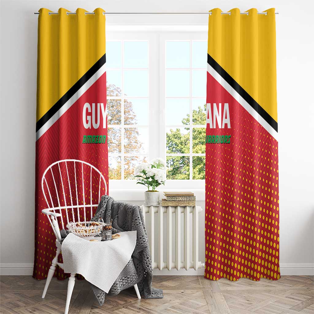 Guyana Cricket Amazon Warriors Window Curtain All The Way Champions - Wonder Print Shop
