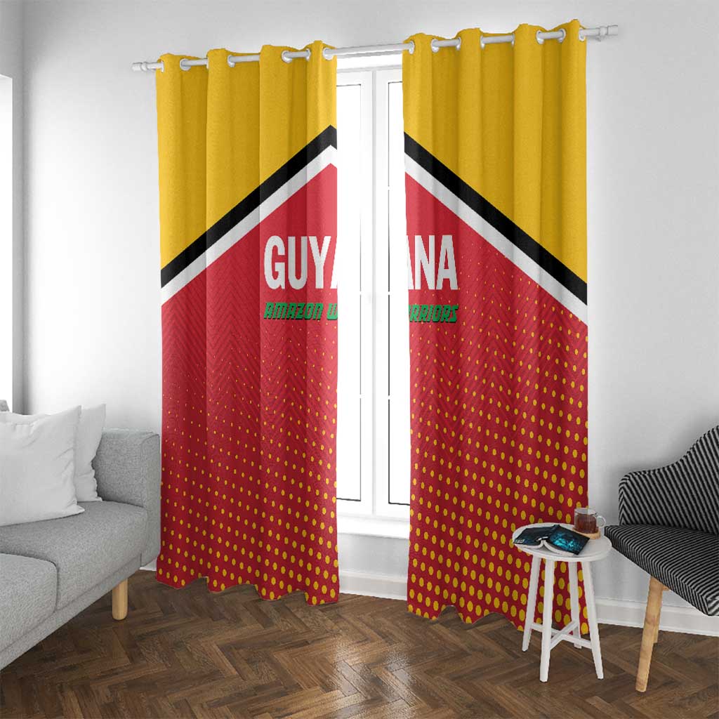 Guyana Cricket Amazon Warriors Window Curtain All The Way Champions - Wonder Print Shop