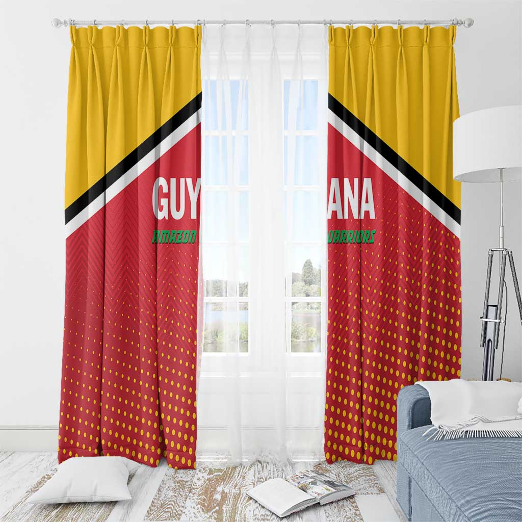 Guyana Cricket Amazon Warriors Window Curtain All The Way Champions - Wonder Print Shop