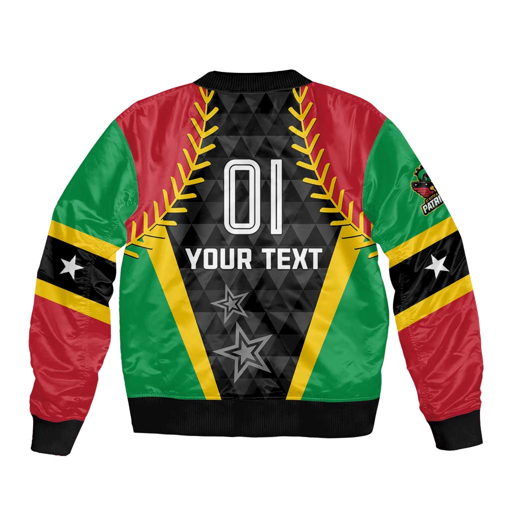 Custom Saint Kitts and Nevis Cricket Patriots Bomber Jacket St Kitts Nevis in Our Blood - Wonder Print Shop