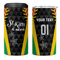 Custom Saint Kitts and Nevis Cricket Patriots 4 in 1 Can Cooler Tumbler St Kitts Nevis in Our Blood - Wonder Print Shop