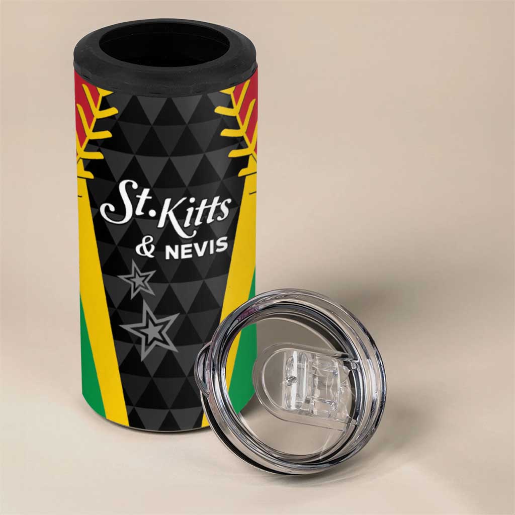 Custom Saint Kitts and Nevis Cricket Patriots 4 in 1 Can Cooler Tumbler St Kitts Nevis in Our Blood - Wonder Print Shop