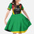 Custom Saint Kitts and Nevis Cricket Patriots Family Matching Off The Shoulder Long Sleeve Dress and Hawaiian Shirt St Kitts Nevis in Our Blood - Wonder Print Shop
