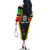 Custom Saint Kitts and Nevis Cricket Patriots Family Matching Off The Shoulder Long Sleeve Dress and Hawaiian Shirt St Kitts Nevis in Our Blood - Wonder Print Shop