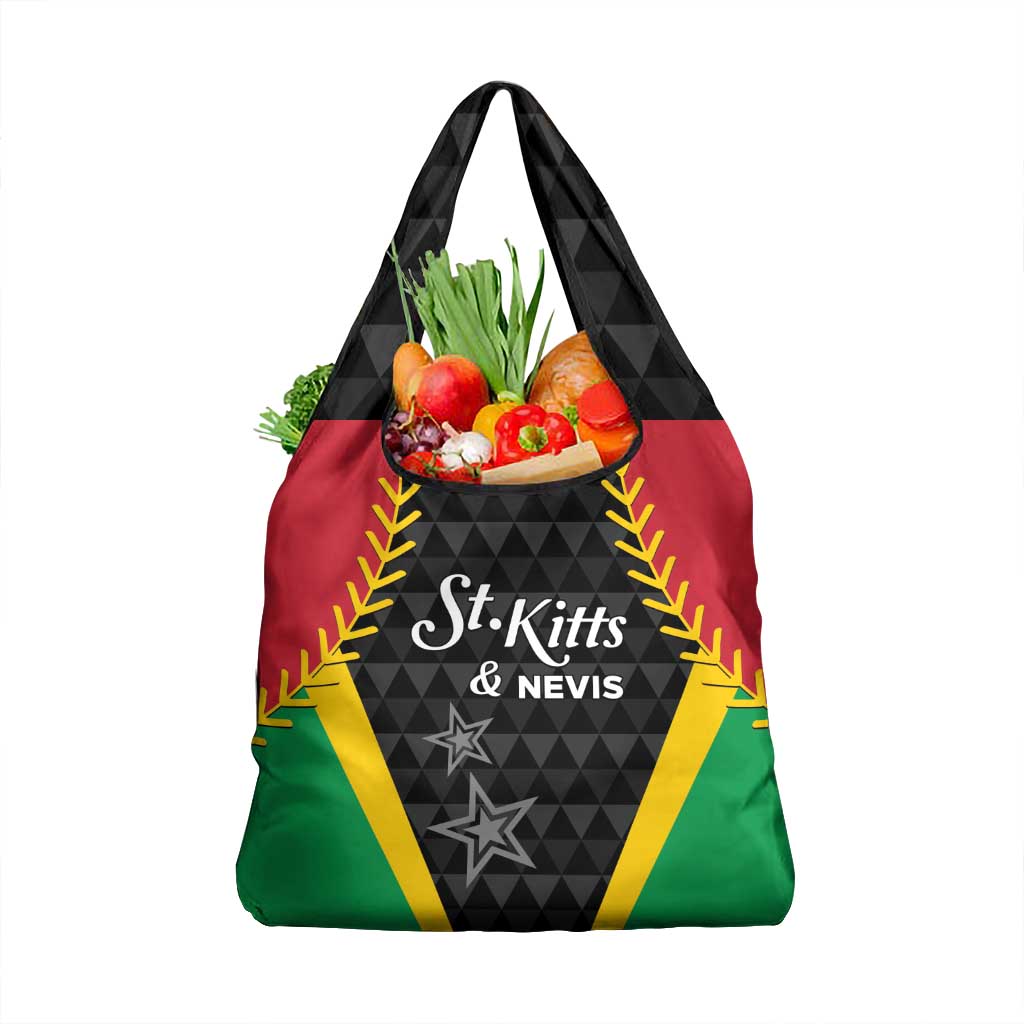 Saint Kitts and Nevis Cricket Patriots Grocery Bag St Kitts Nevis in Our Blood