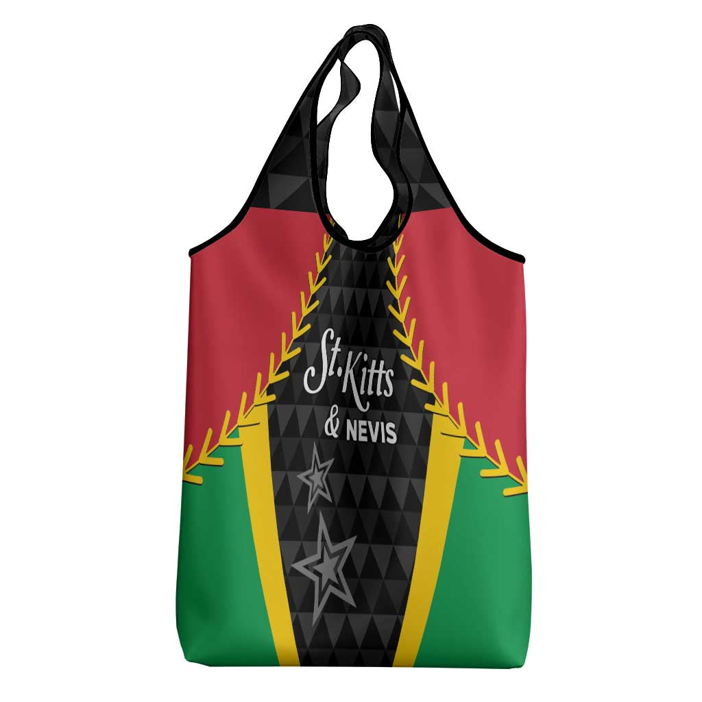 Saint Kitts and Nevis Cricket Patriots Grocery Bag St Kitts Nevis in Our Blood