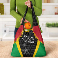Saint Kitts and Nevis Cricket Patriots Grocery Bag St Kitts Nevis in Our Blood