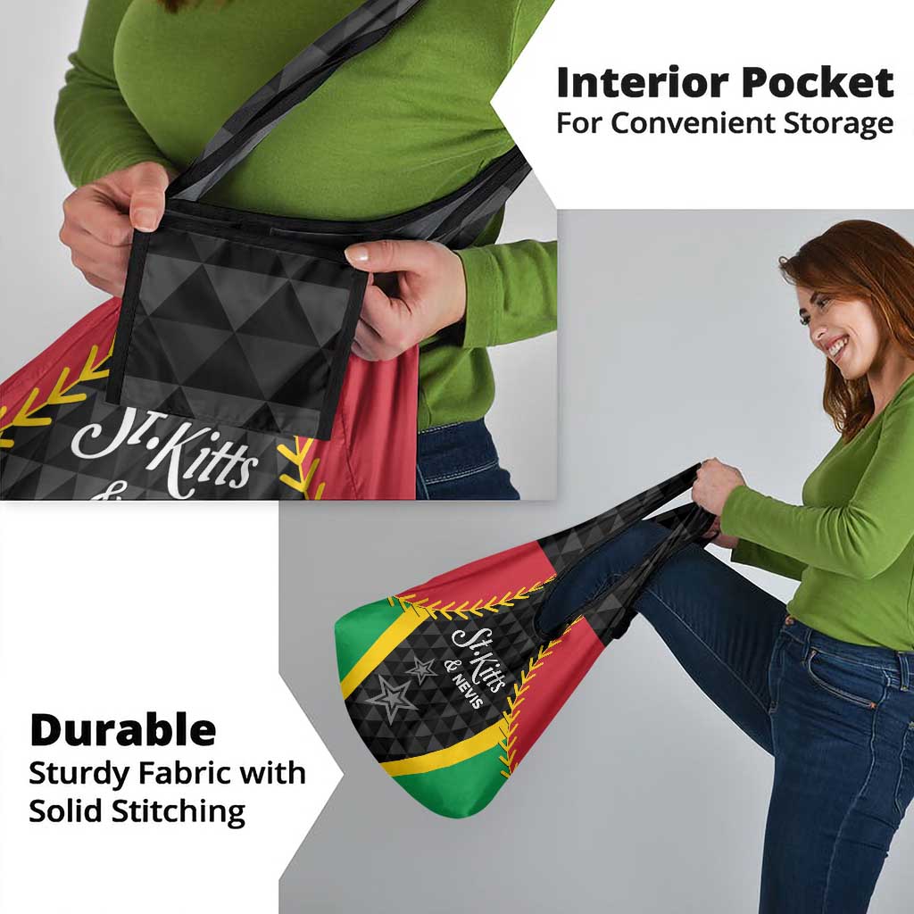 Saint Kitts and Nevis Cricket Patriots Grocery Bag St Kitts Nevis in Our Blood