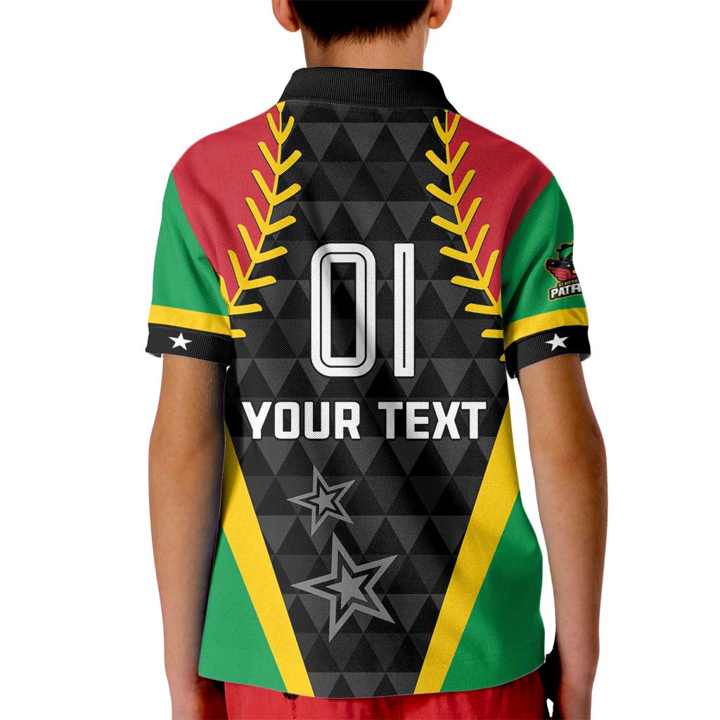 Custom Saint Kitts and Nevis Cricket Patriots Kid Polo Shirt St Kitts Nevis in Our Blood - Wonder Print Shop