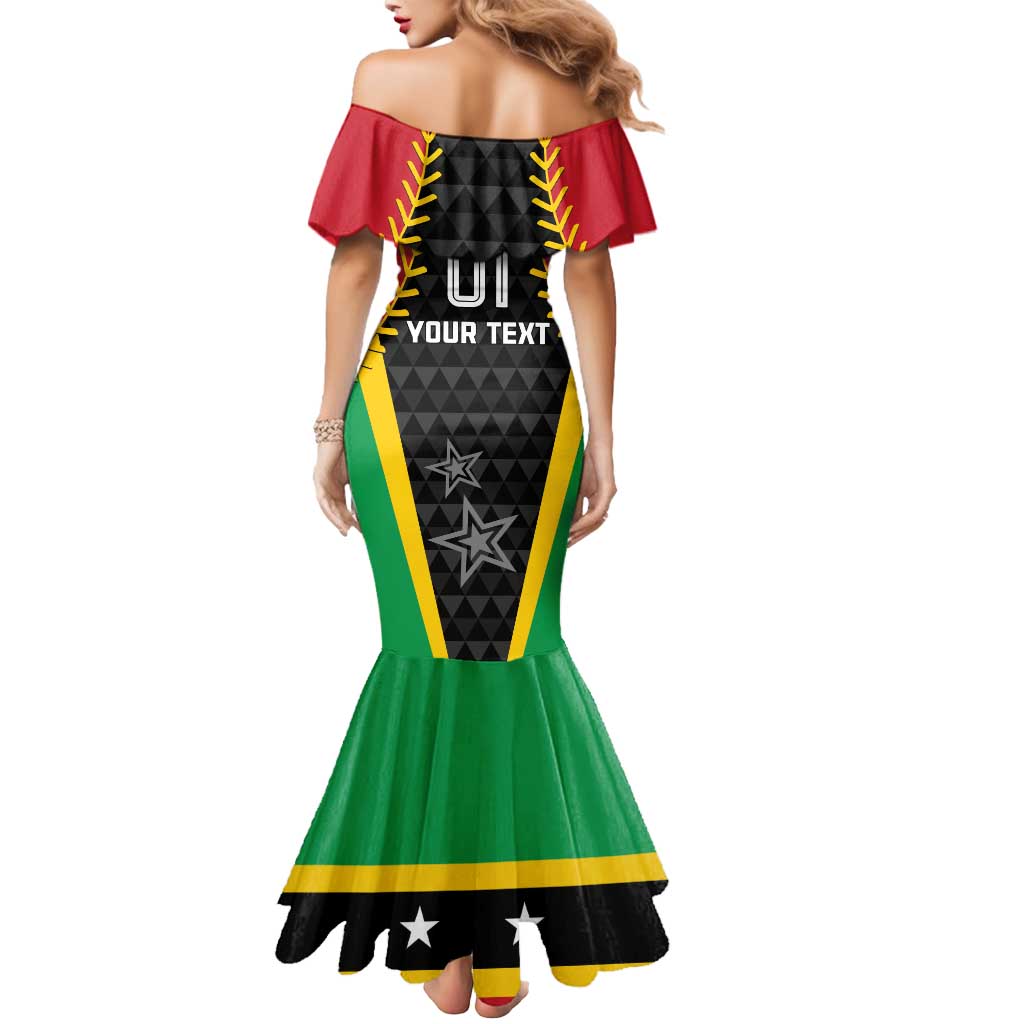 Custom Saint Kitts and Nevis Cricket Patriots Mermaid Dress St Kitts Nevis in Our Blood - Wonder Print Shop