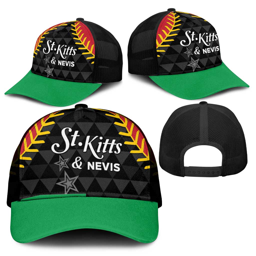 Saint Kitts and Nevis Cricket Patriots Mesh Trucker Cap St Kitts Nevis in Our Blood - Wonder Print Shop