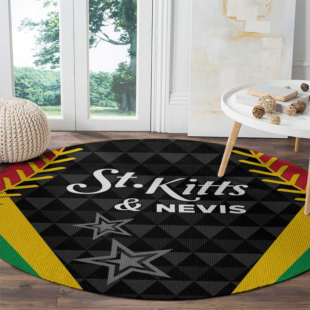 Saint Kitts and Nevis Cricket Patriots Round Carpet St Kitts Nevis in Our Blood