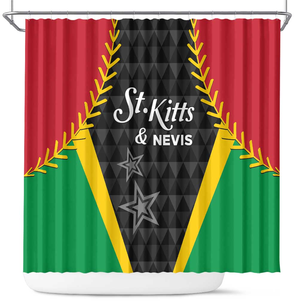 Saint Kitts and Nevis Cricket Patriots Shower Curtain St Kitts Nevis in Our Blood
