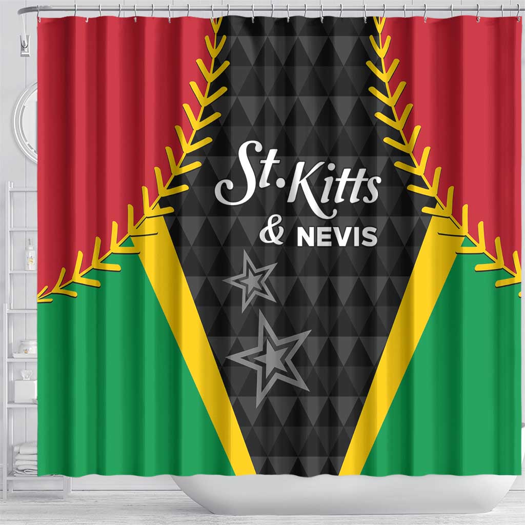 Saint Kitts and Nevis Cricket Patriots Shower Curtain St Kitts Nevis in Our Blood