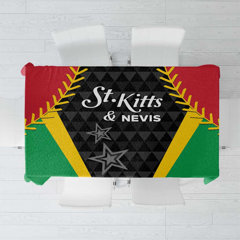 Saint Kitts and Nevis Cricket Patriots Tablecloth St Kitts Nevis in Our Blood - Wonder Print Shop