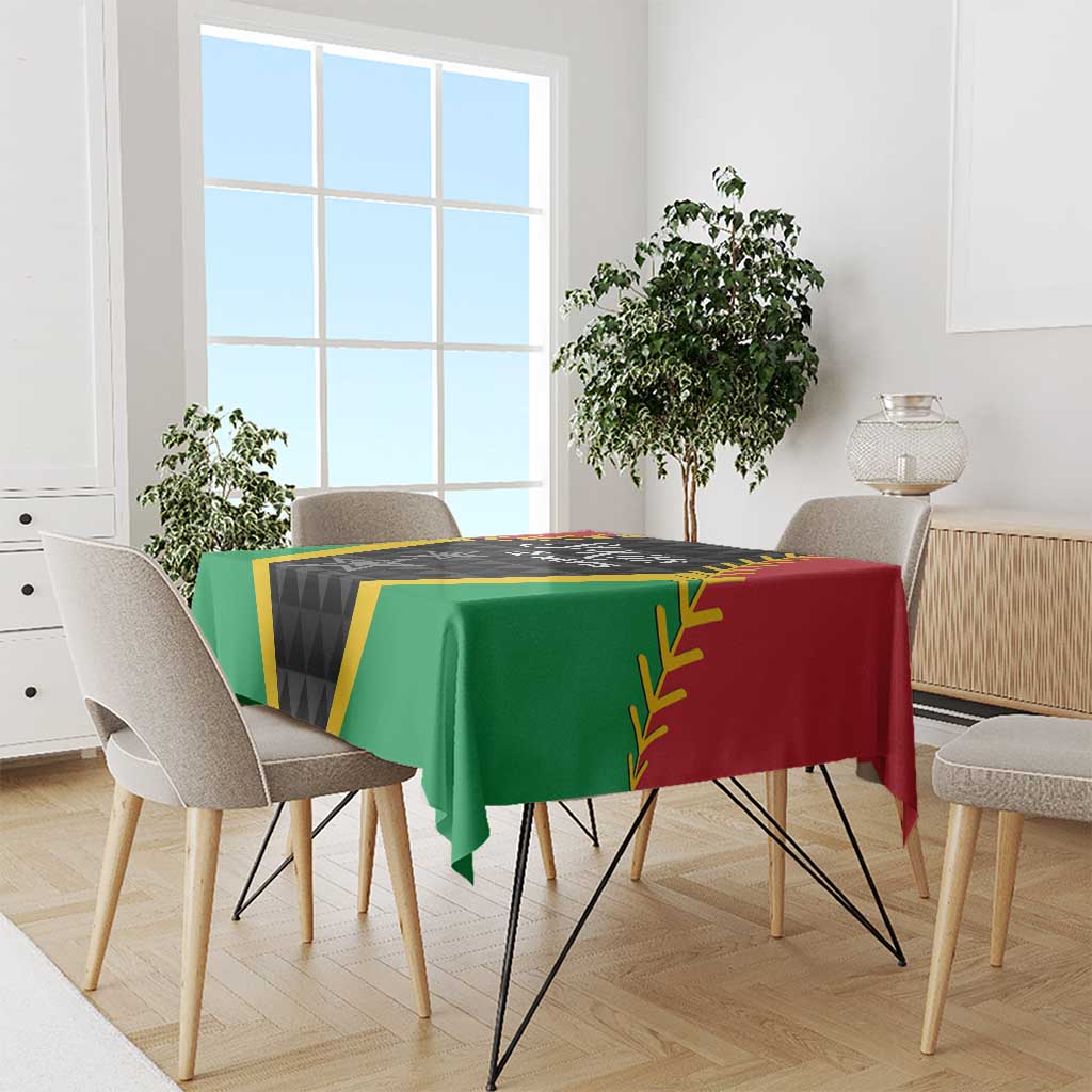 Saint Kitts and Nevis Cricket Patriots Tablecloth St Kitts Nevis in Our Blood - Wonder Print Shop