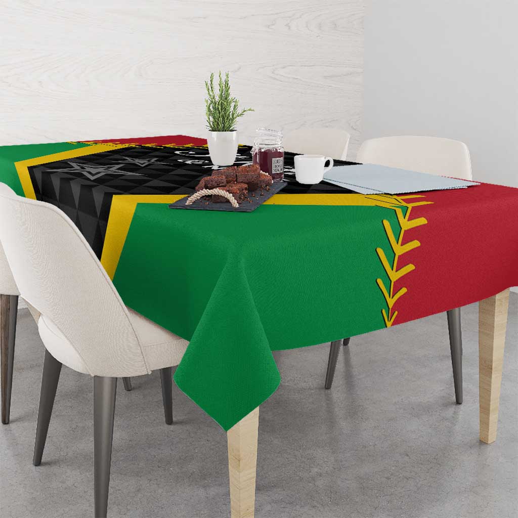 Saint Kitts and Nevis Cricket Patriots Tablecloth St Kitts Nevis in Our Blood - Wonder Print Shop