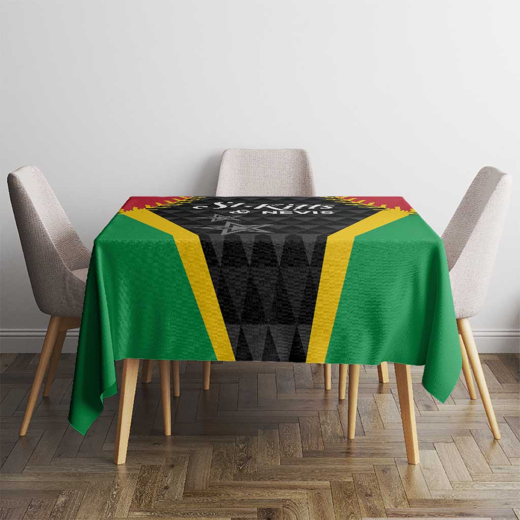Saint Kitts and Nevis Cricket Patriots Tablecloth St Kitts Nevis in Our Blood - Wonder Print Shop