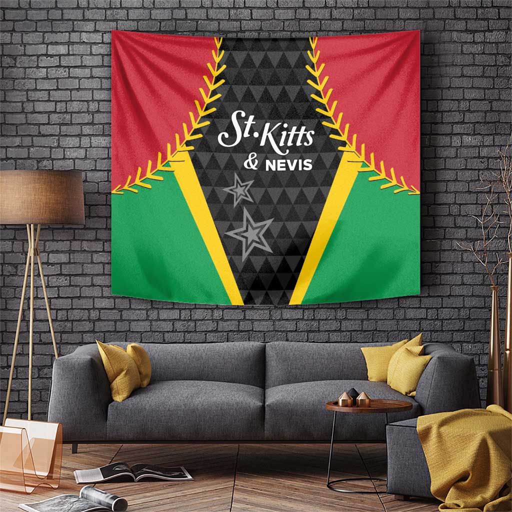 Saint Kitts and Nevis Cricket Patriots Tapestry St Kitts Nevis in Our Blood - Wonder Print Shop