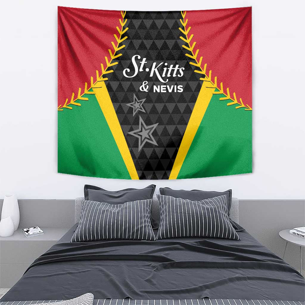 Saint Kitts and Nevis Cricket Patriots Tapestry St Kitts Nevis in Our Blood - Wonder Print Shop