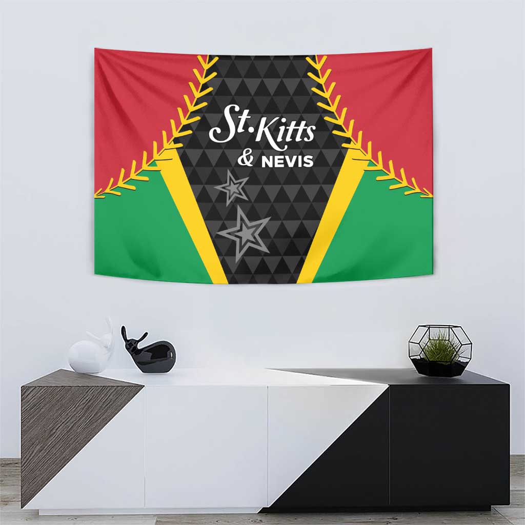 Saint Kitts and Nevis Cricket Patriots Tapestry St Kitts Nevis in Our Blood - Wonder Print Shop