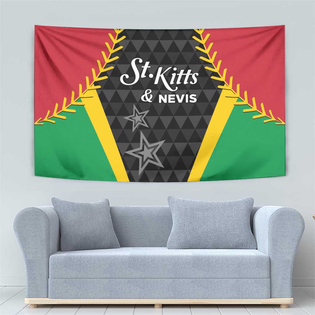 Saint Kitts and Nevis Cricket Patriots Tapestry St Kitts Nevis in Our Blood - Wonder Print Shop