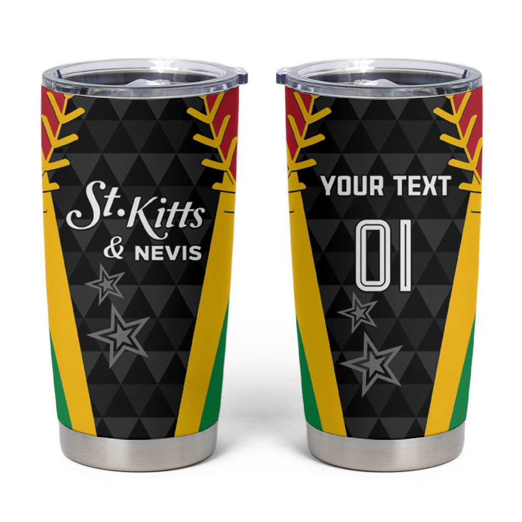 Custom Saint Kitts and Nevis Cricket Patriots Tumbler Cup St Kitts Nevis in Our Blood - Wonder Print Shop