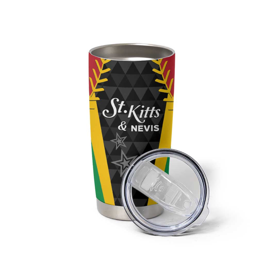 Custom Saint Kitts and Nevis Cricket Patriots Tumbler Cup St Kitts Nevis in Our Blood - Wonder Print Shop