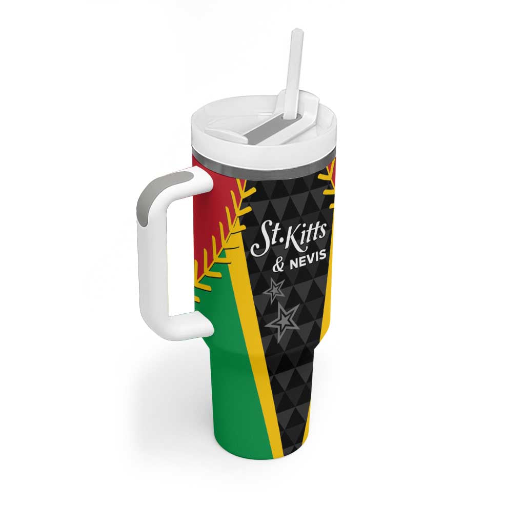Custom Saint Kitts and Nevis Cricket Patriots Tumbler With Handle St Kitts Nevis in Our Blood - Wonder Print Shop