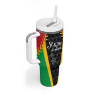 Custom Saint Kitts and Nevis Cricket Patriots Tumbler With Handle St Kitts Nevis in Our Blood - Wonder Print Shop